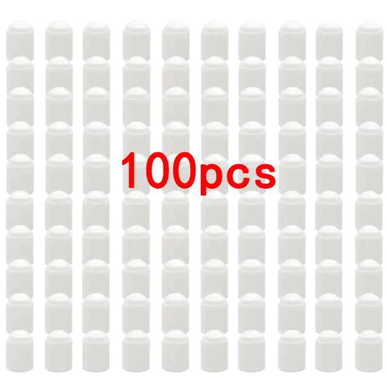 100Pcs White