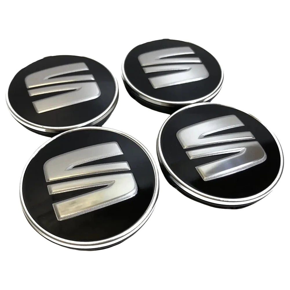 4/8pcs Wheel Hub Caps Blue Center Wheel Caps