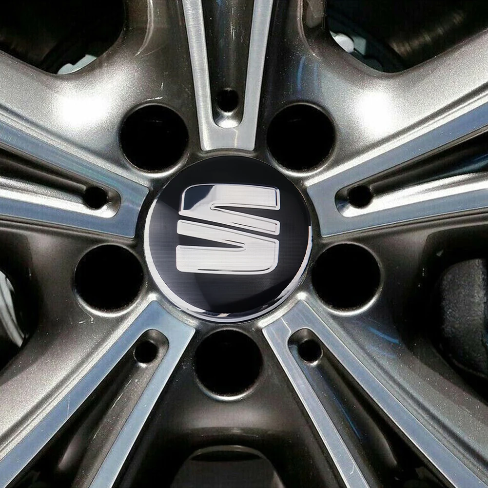4/8pcs Wheel Hub Caps Blue Center Wheel Caps