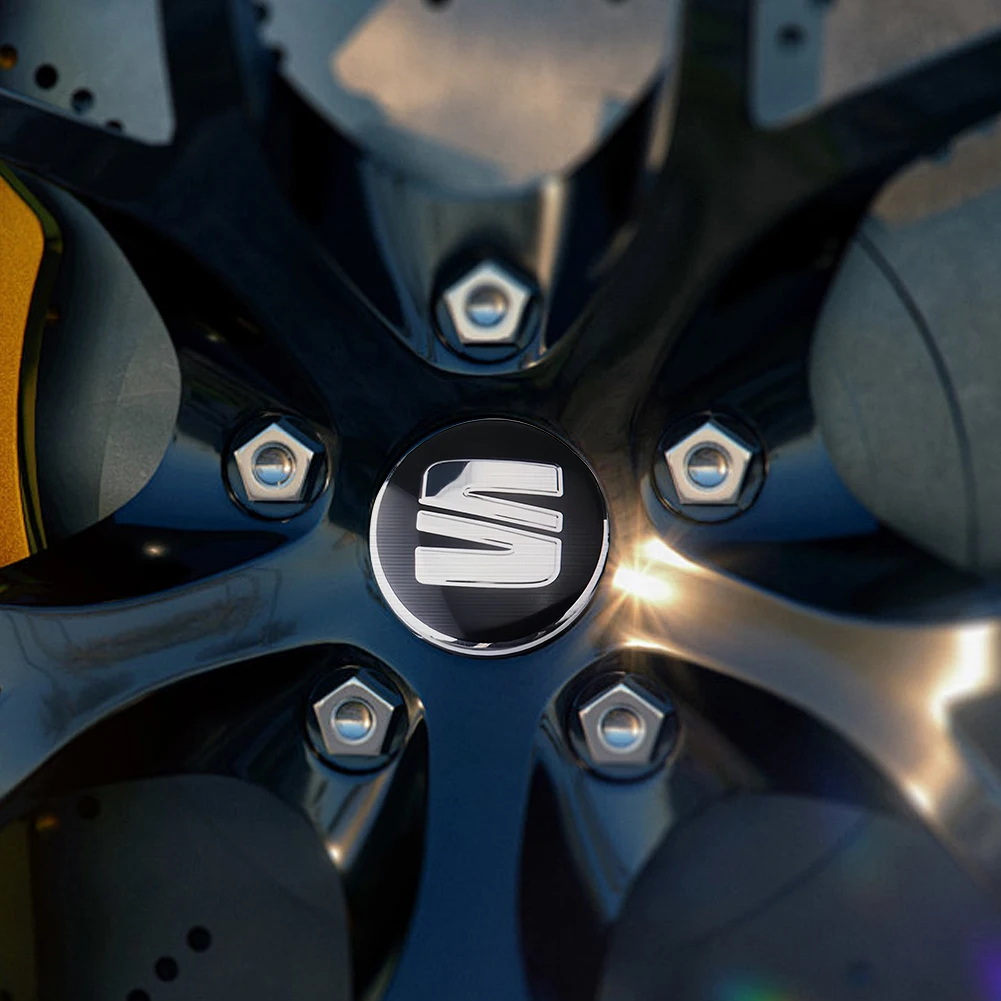 4/8pcs Wheel Hub Caps Blue Center Wheel Caps