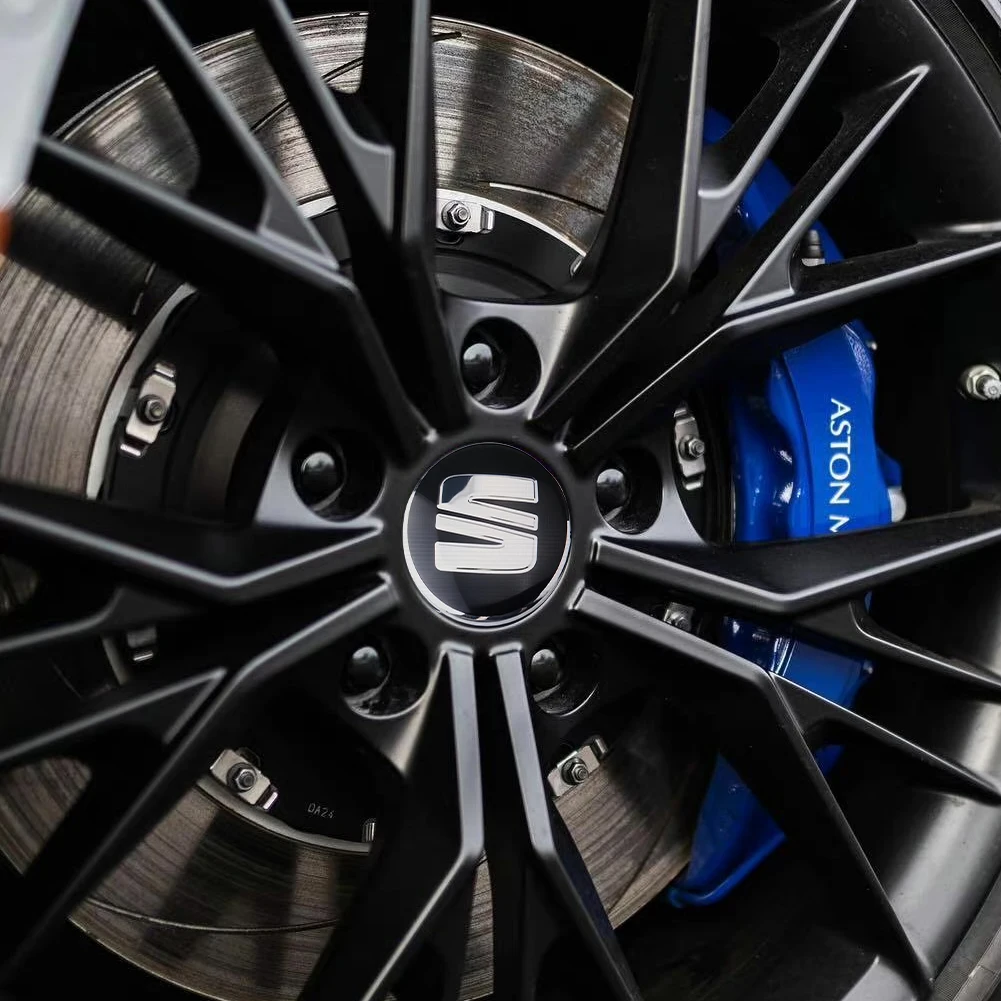 4/8pcs Wheel Hub Caps Blue Center Wheel Caps