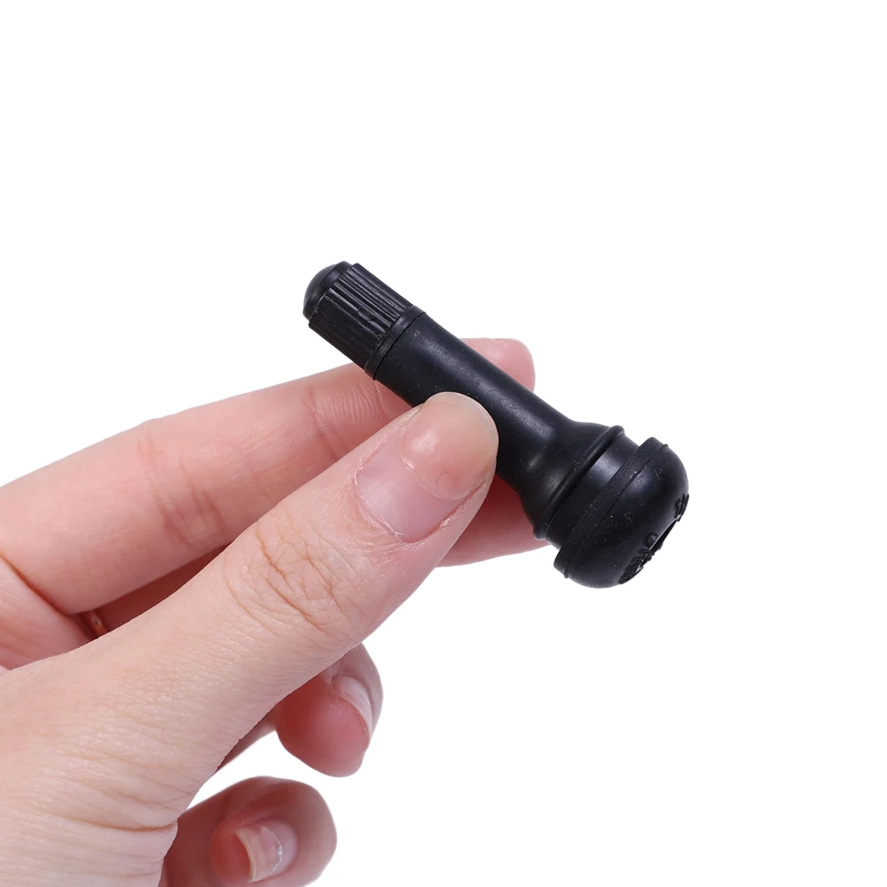 Black TR414 Tubeless Car Wheel Tire Valve Stems with Caps