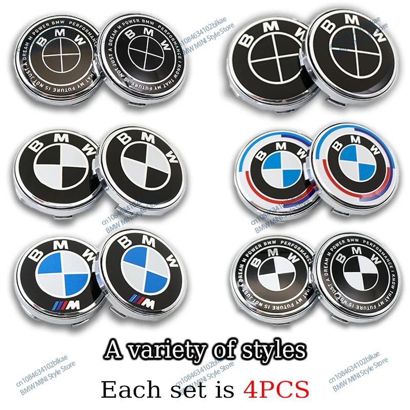 4PCS 56 60mm Car Styling Wheel Center Hub Caps Rim Cover Badge Emblem Sticker
