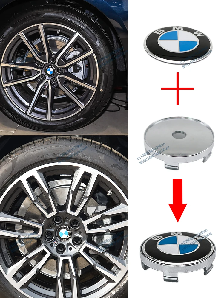 4PCS 56 60mm Car Styling Wheel Center Hub Caps Rim Cover Badge Emblem Sticker