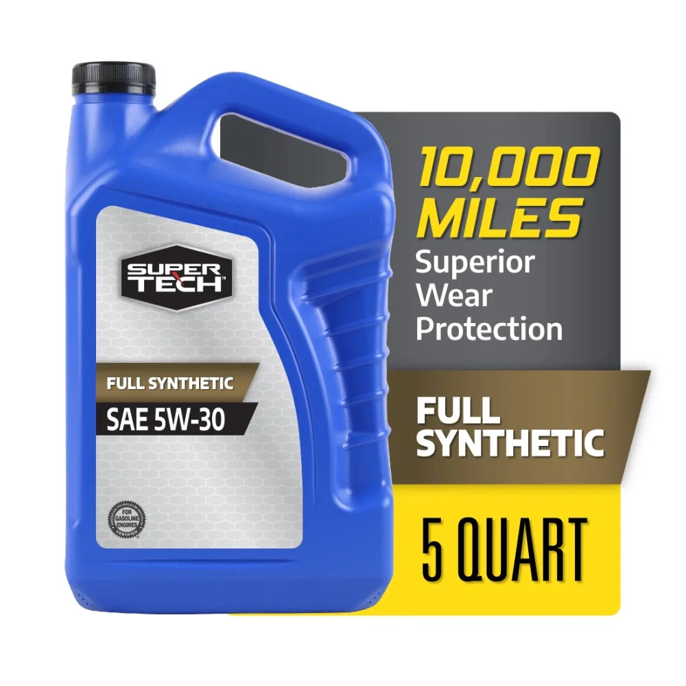 Full Synthetic SAE 5W-30 Motor Oil 5 Quarts High-performance formulation