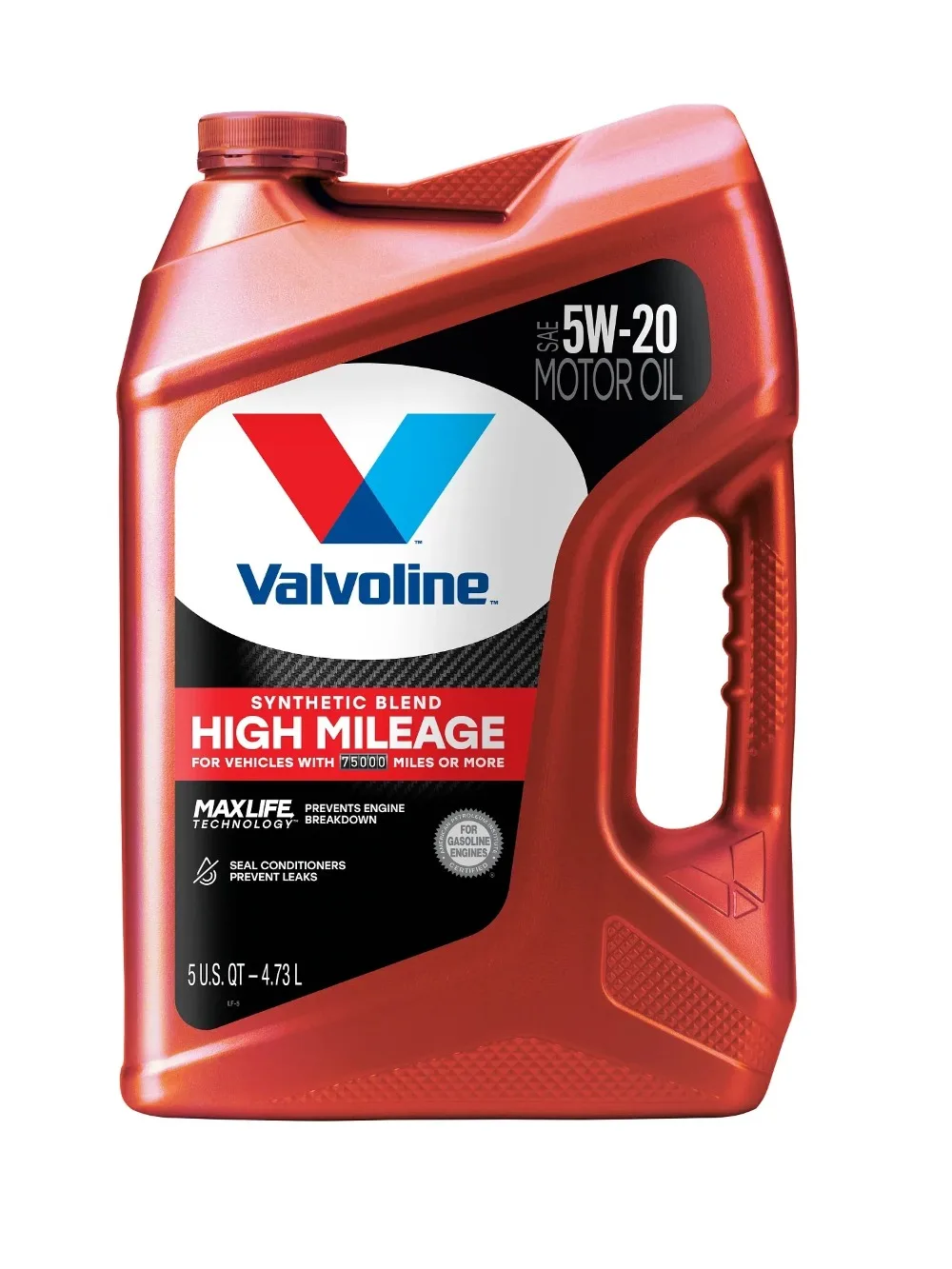 High Mileage with MaxLife Technology Motor Oil SAE 5W-20