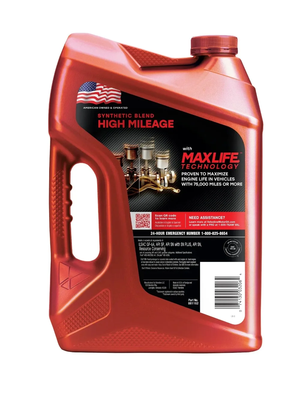 High Mileage with MaxLife Technology Motor Oil SAE 5W-20