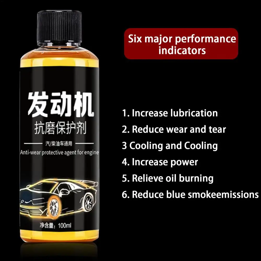 Engine Restorer & Lubricant 100ML Metal Conditioner Heavy Duty Advanced Motor Oil