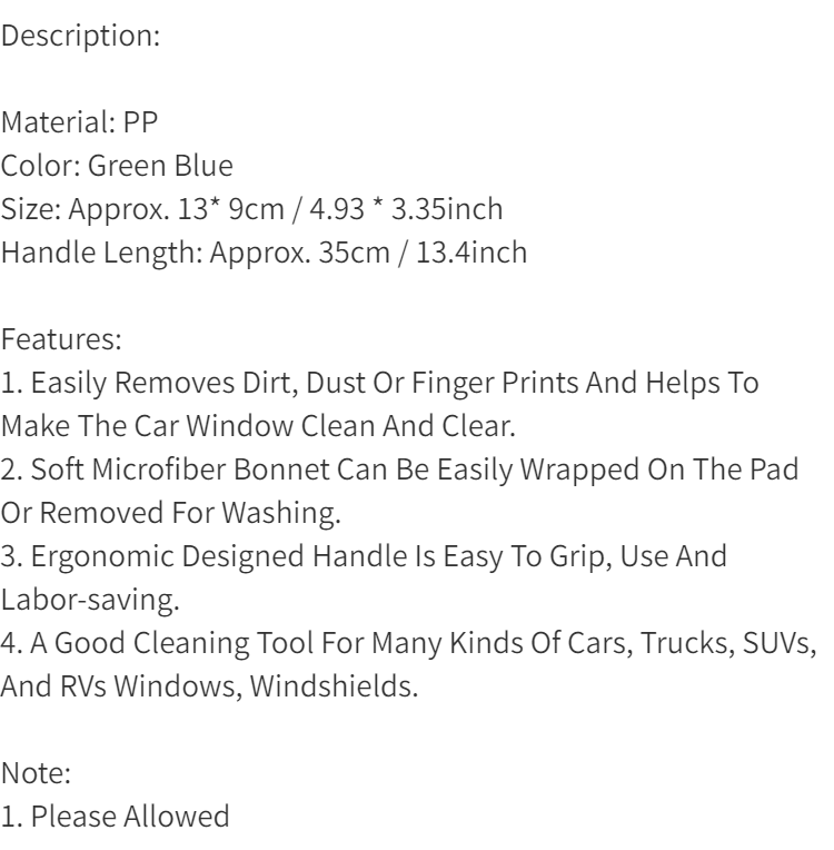 Car Windshield Defogging, Wiping, Cleaning Brush