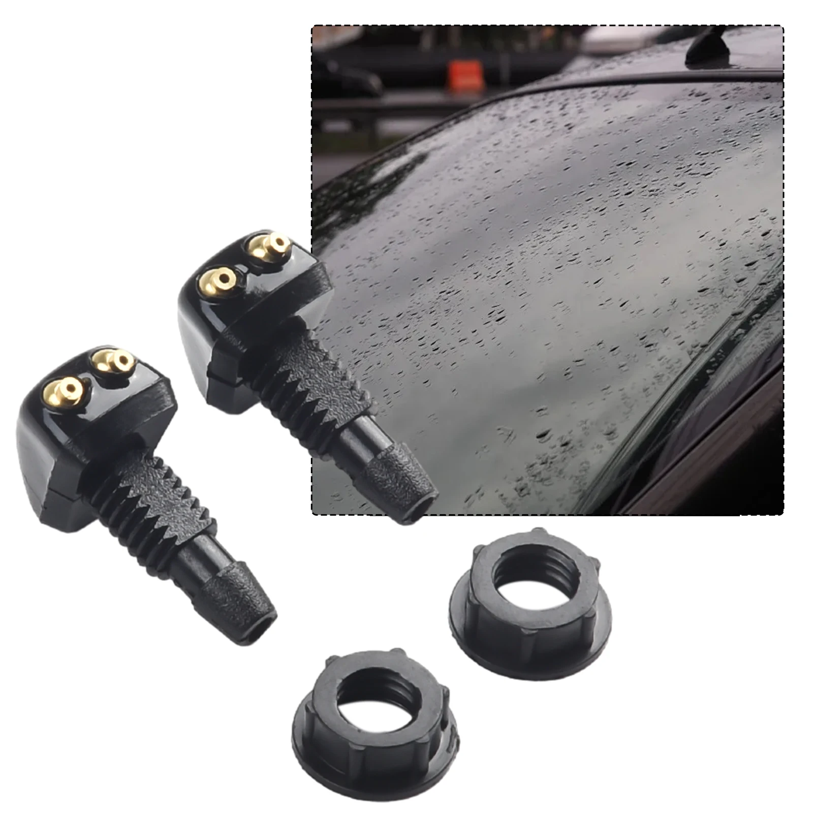 2 Pcs Car Dual Holes Windshield Wipers