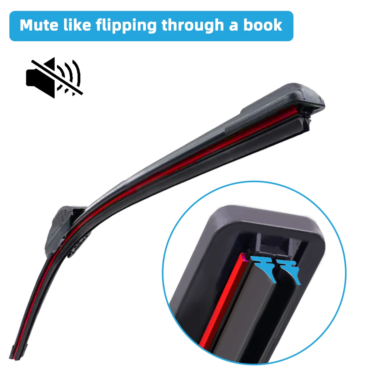 1PC Universal double rubber strip