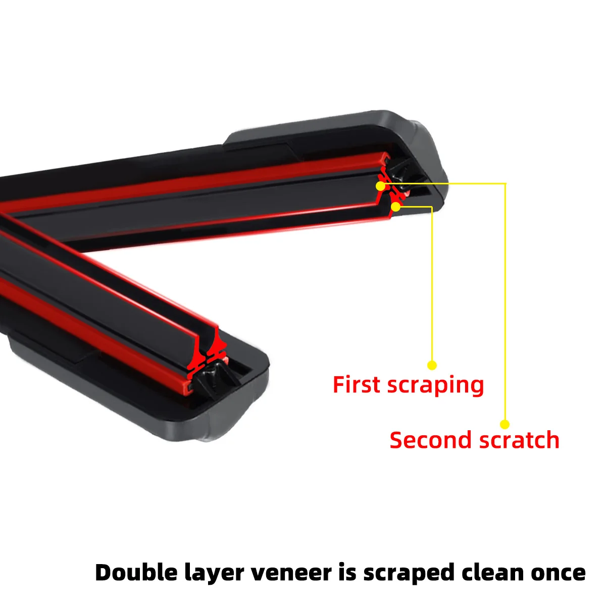 1PC Universal double rubber strip