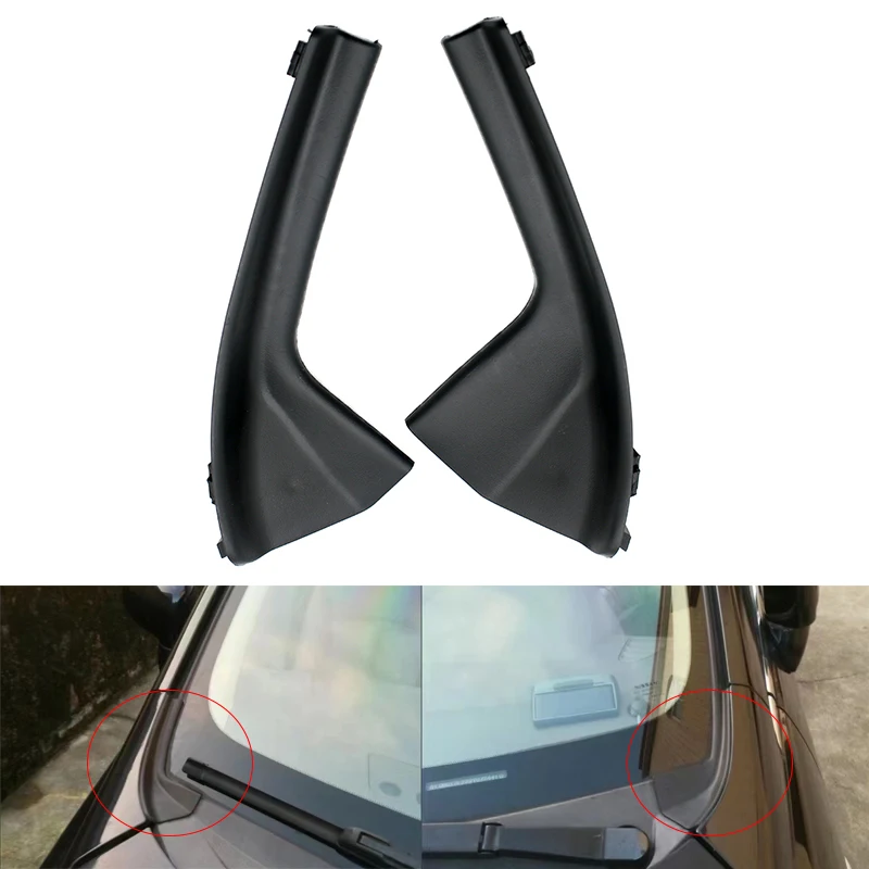 AU05 -Car Front Windshield Wiper Side Trim Cover Water Deflector