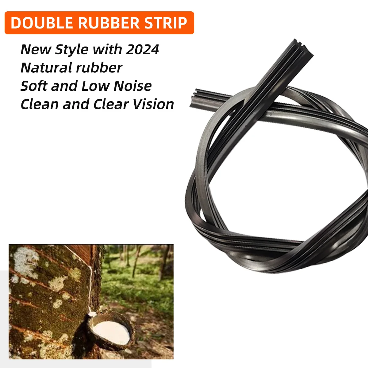Universal Generic Front Wiper Blade Rubber