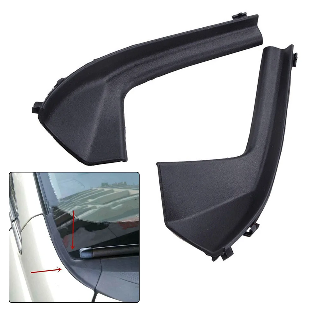 Front Windshield Wipers Side Trim Covers