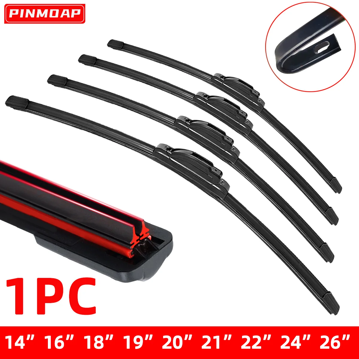 1PC car windshield front wiper blade