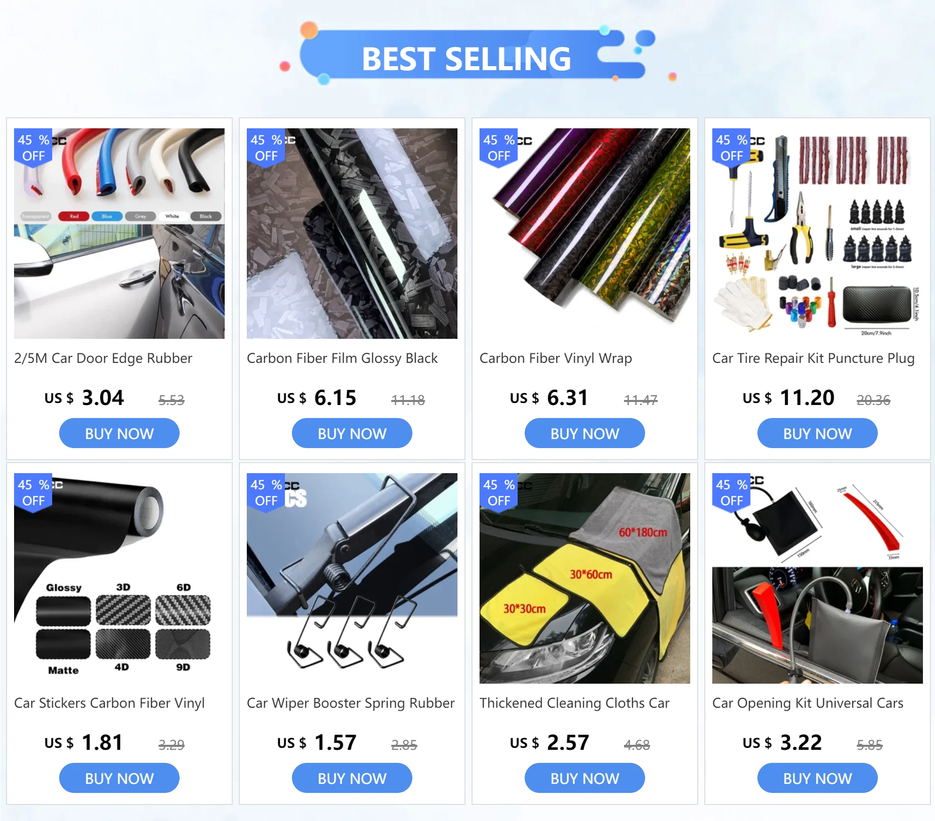 Car Wiper Booster Spring Rubber Alloy