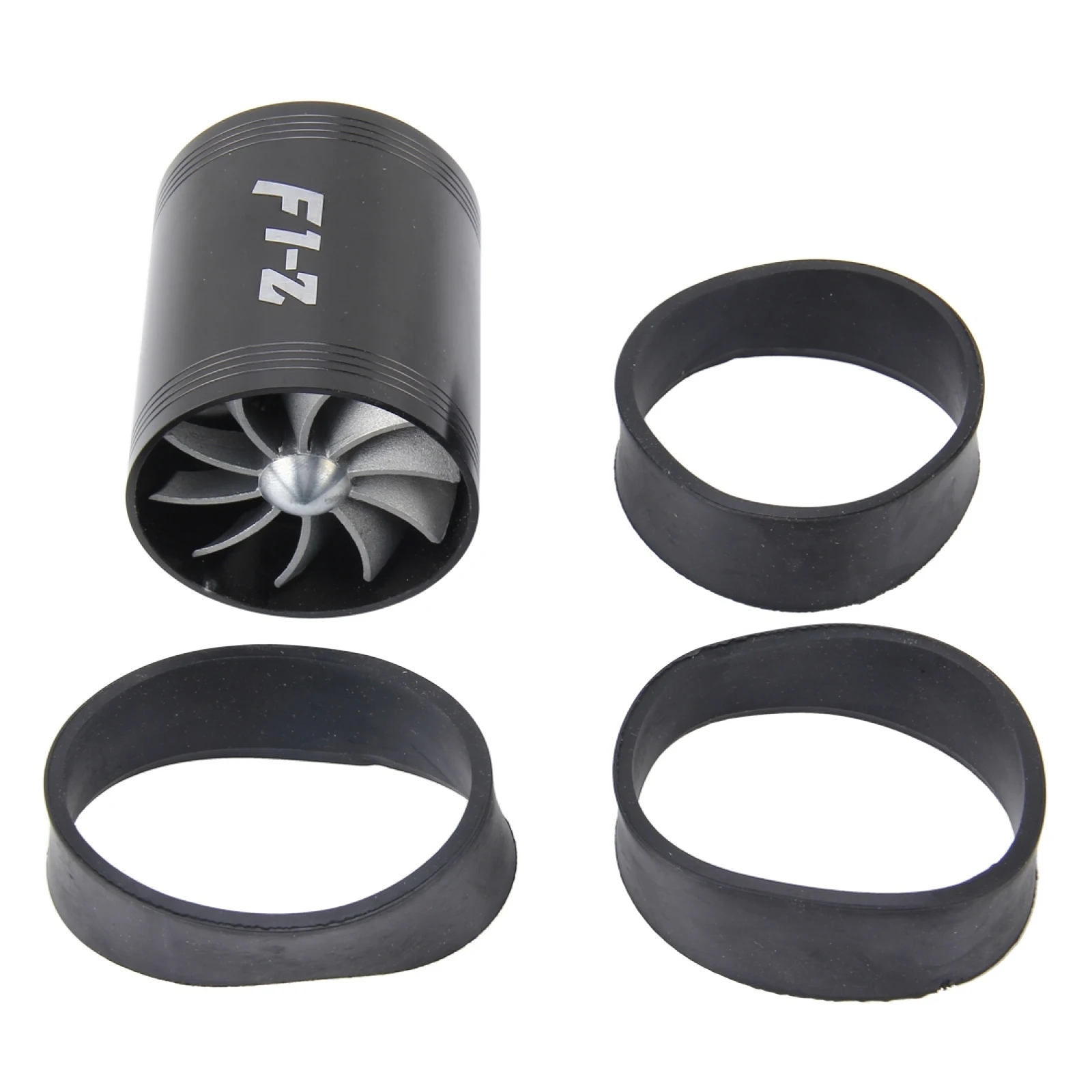 Universal Supercharger Dual Double Turbine Air Intake Fuel Saver