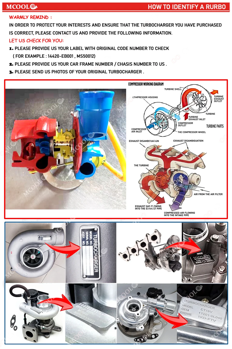 Universal Turbo Charger 4 Bolt Water Cooled Turbolader