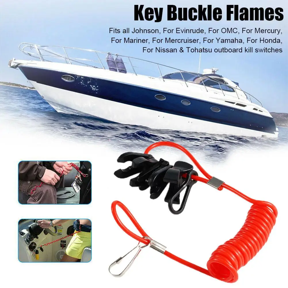 Boat Outboard Switch Engine Motor Lanyard