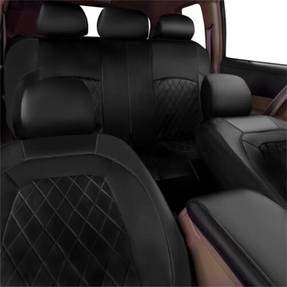9pcs/Set Car Seat Cover PU Leather Full Set