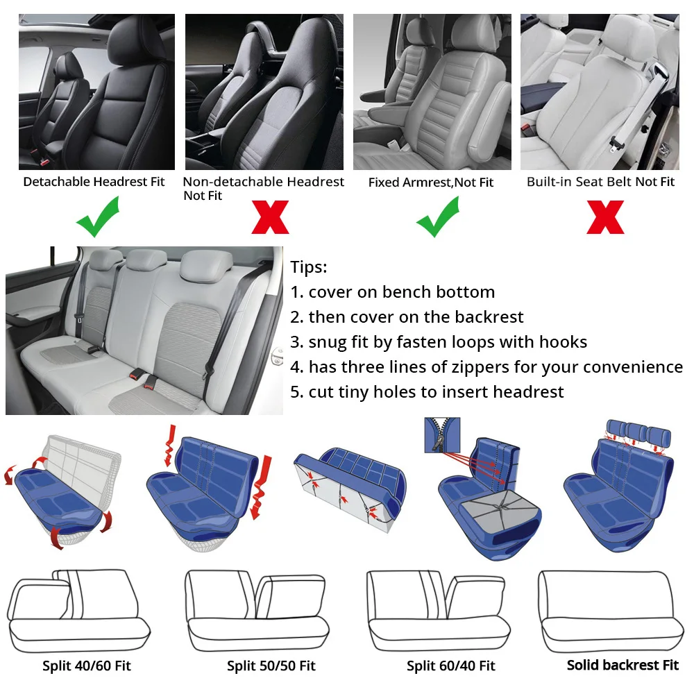 Brand Embroidery Car Seat Covers