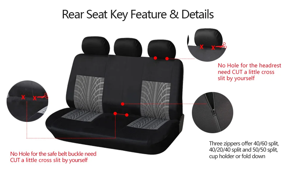 Brand Embroidery Car Seat Covers