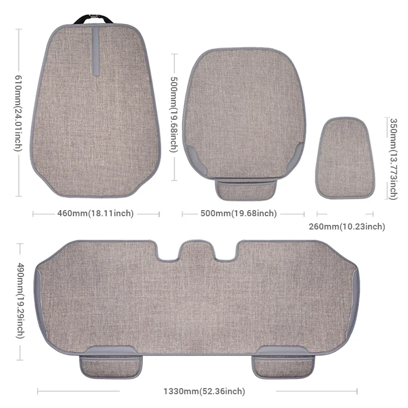 Car Breathable Flax Seat Cover