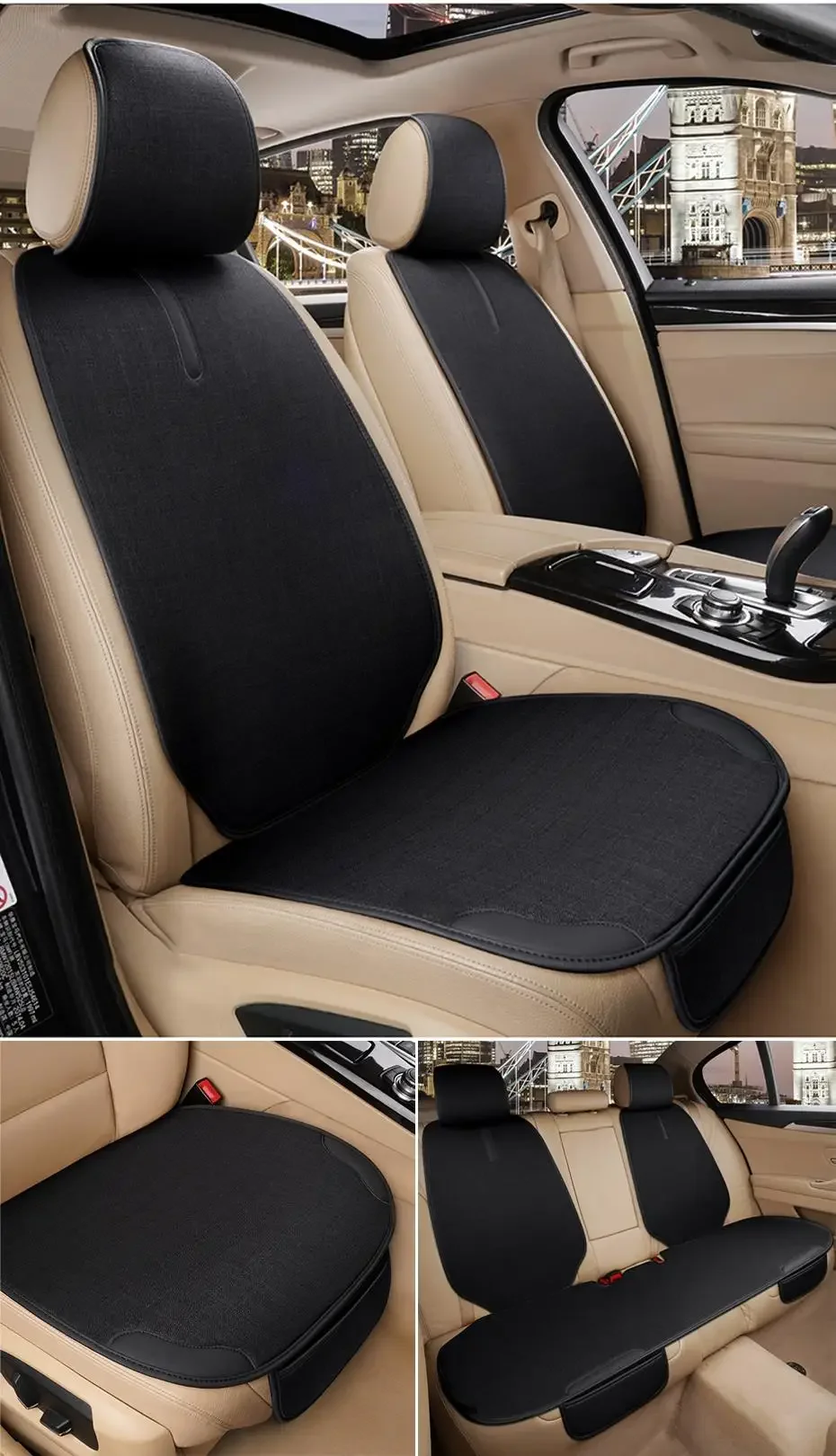 Car Breathable Flax Seat Cover Car Breathable Flax Seat Cover