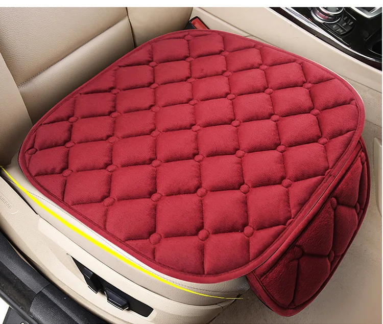 Car Seat Cover Front/Rear Flax/Linen Seat Cushion Protector Pad