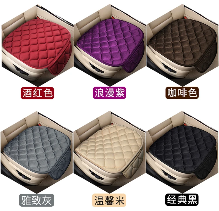 Car Seat Cover Front/Rear Flax/Linen Seat Cushion Protector Pad