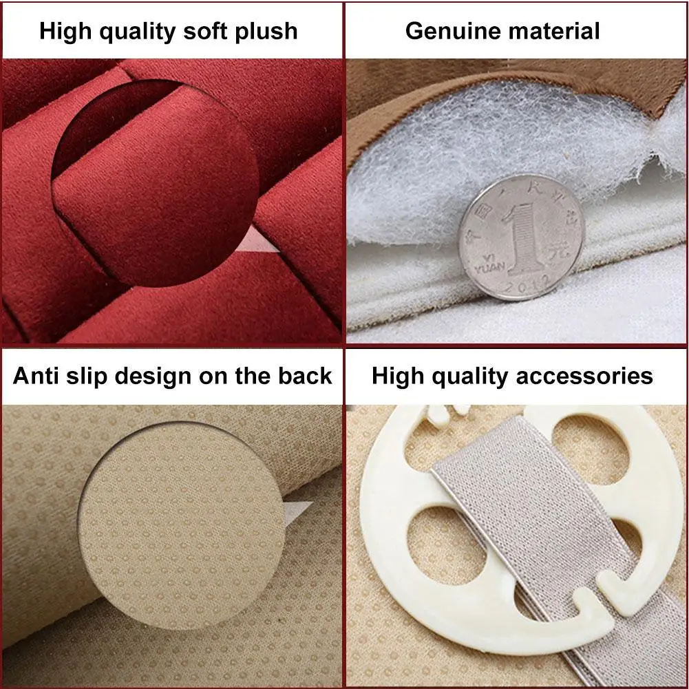 Car Seat Cover Front Rear Flocking Cloth Cushion Non Fit Mat Protector Car Seat Cover Front Rear Flocking Cloth Cushion Non Fit Mat Protector