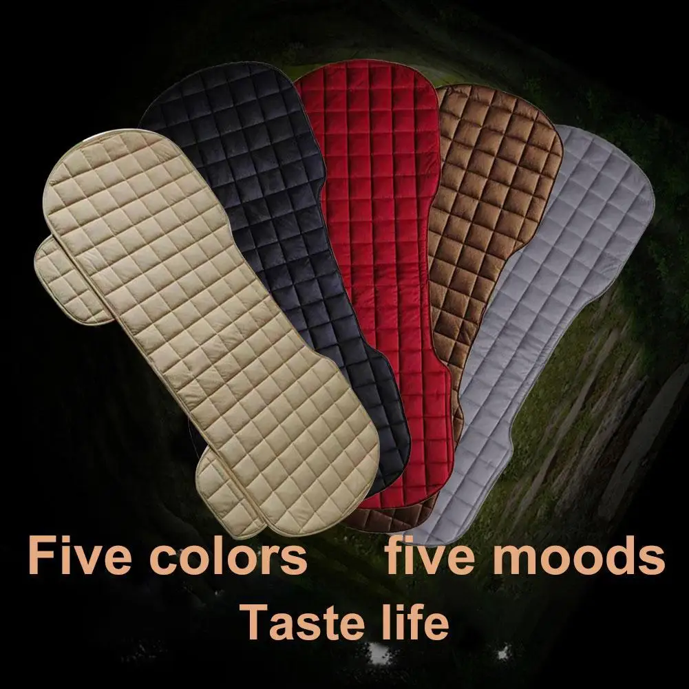 Car Seat Cover Front Rear Flocking Cloth Cushion Non Fit Mat Protector Car Seat Cover Front Rear Flocking Cloth Cushion Non Fit Mat Protector