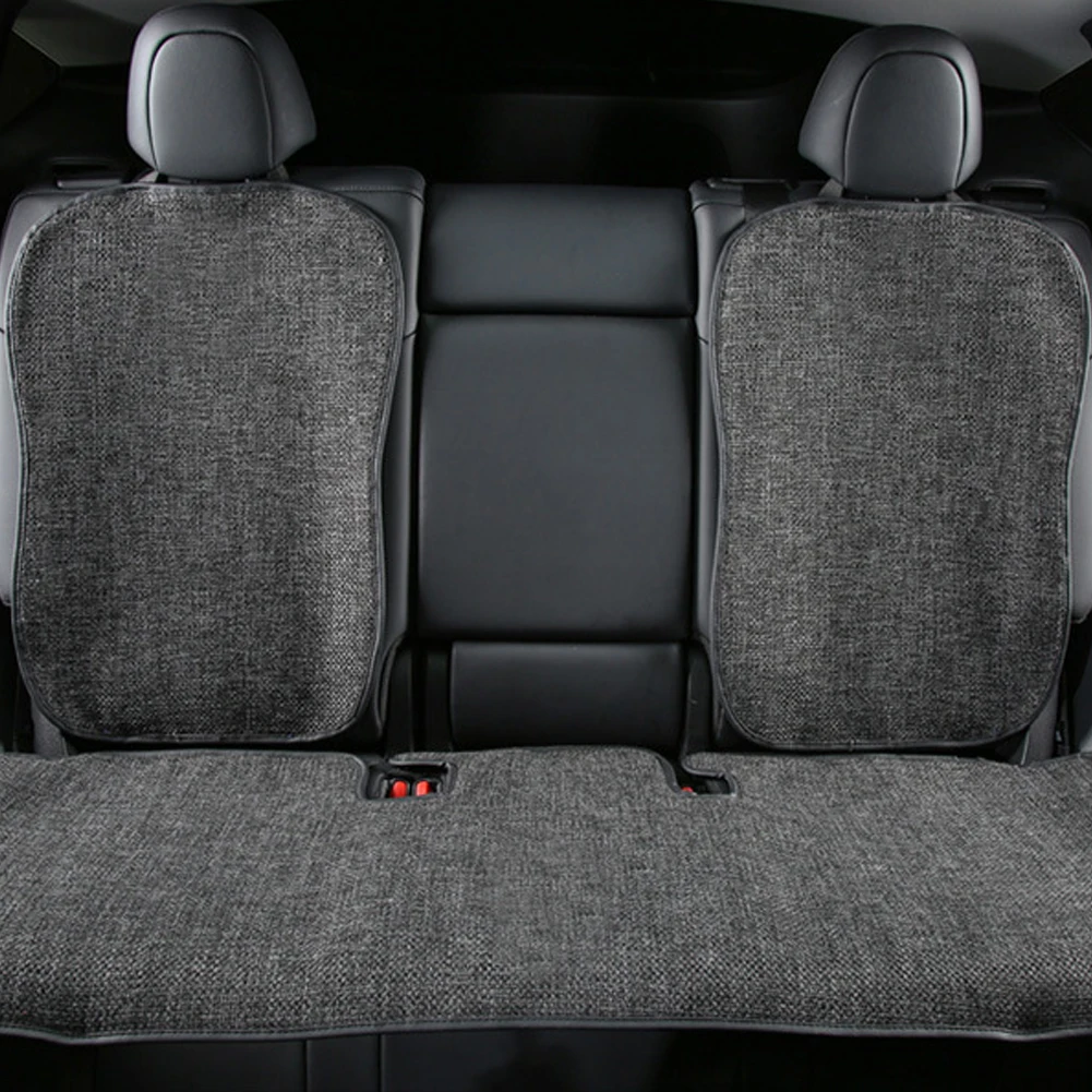 Car Flax Seat Pad Cover Comfortable Non-slip Breathable