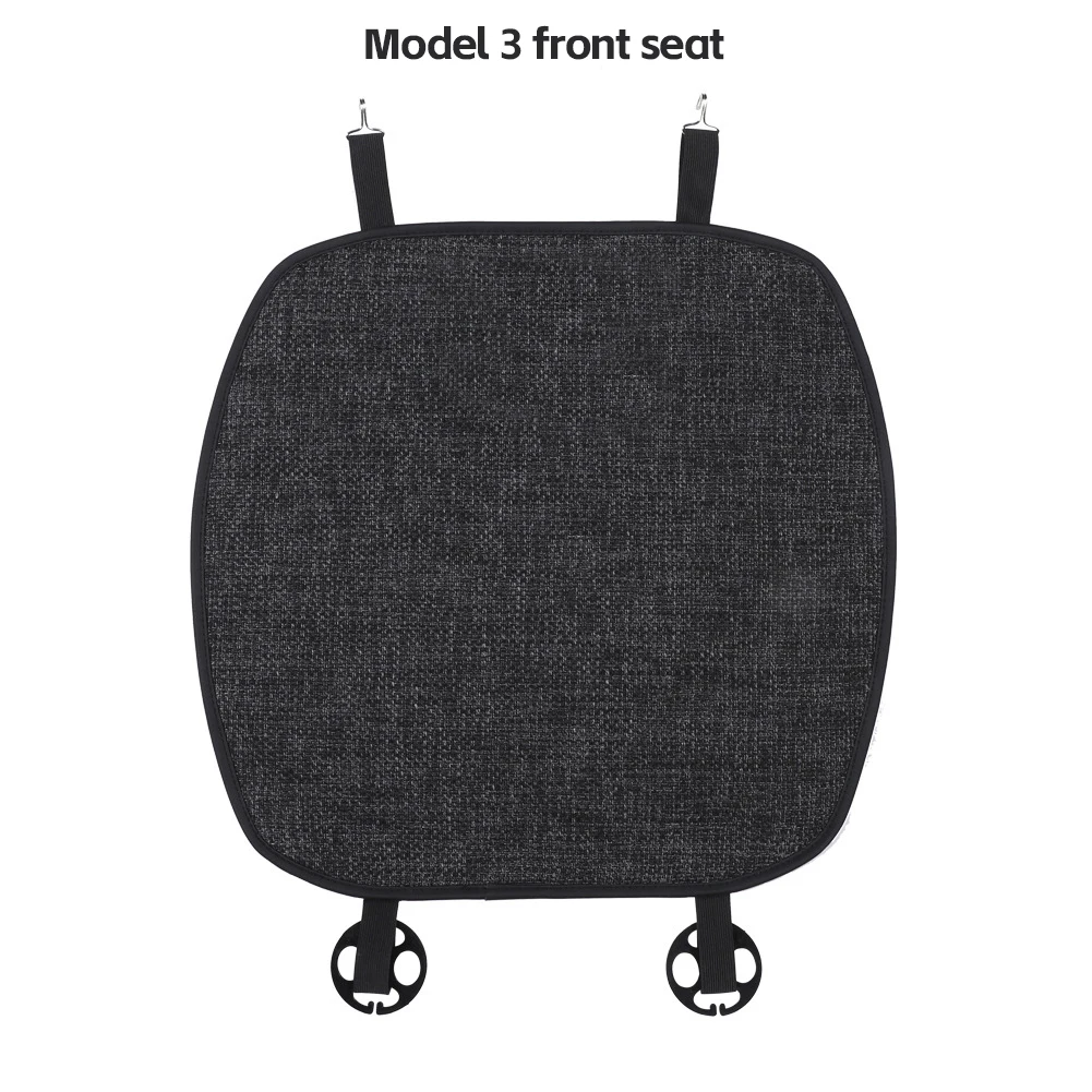 Car Flax Seat Pad Cover Comfortable Non-slip Breathable