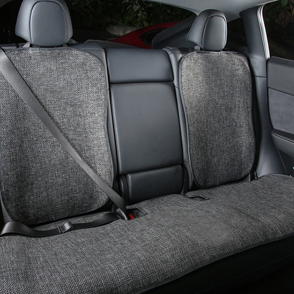 Car Flax Seat Pad Cover Comfortable Non-slip Breathable