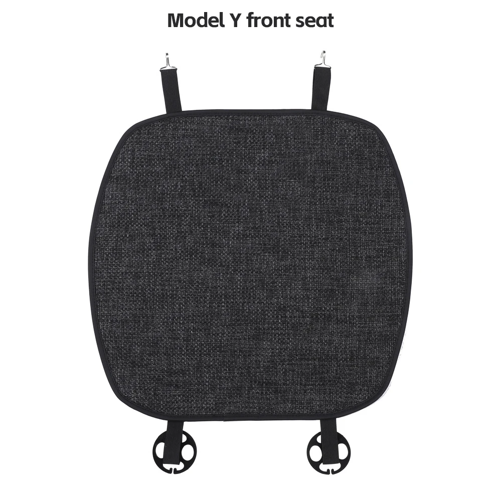 Car Flax Seat Pad Cover Comfortable Non-slip Breathable