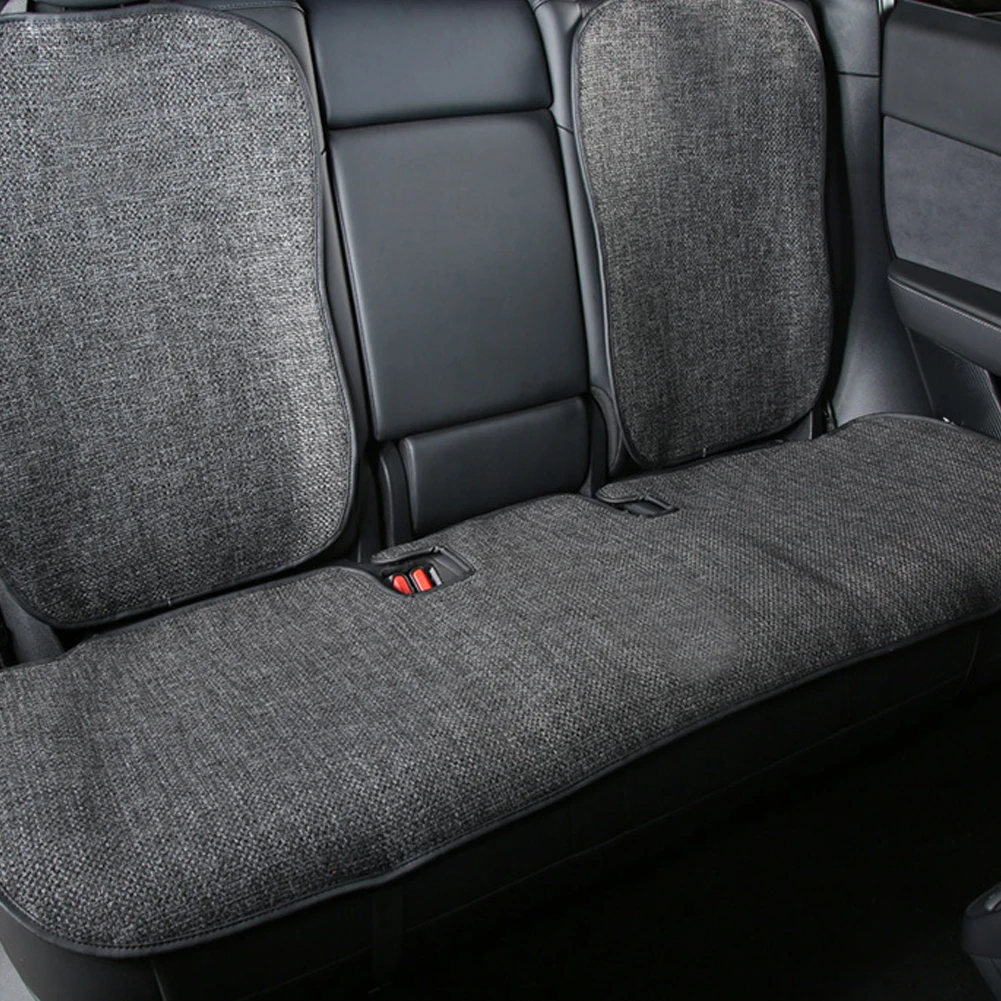 Car Flax Seat Pad Cover Comfortable Non-slip Breathable