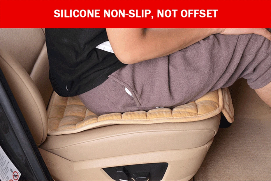 SEAMETAL Plush Car Seat Cover Anti Scratch