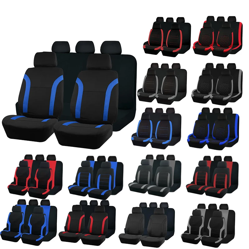 AUTO PLUS Sports Universal Polyester Car Seat Cover Set AUTO PLUS Sports Universal Polyester Car Seat Cover Set