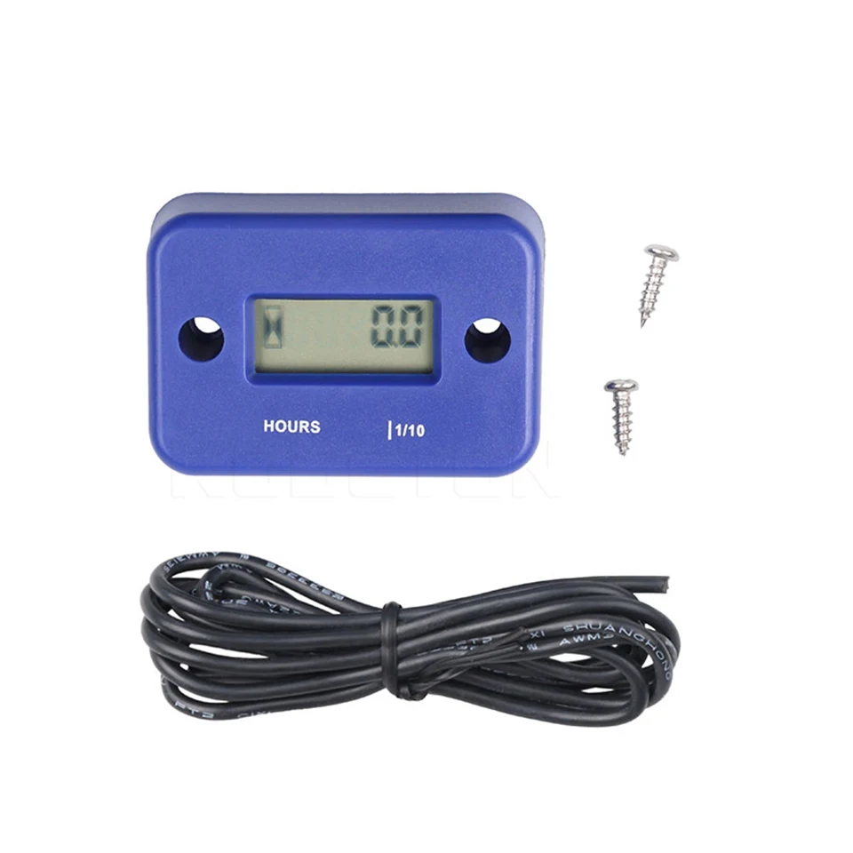 Waterproof LCD Display Digital Hour Meter Inductive timer