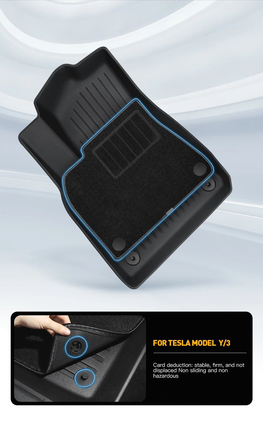 TPE waterproof Anti-Slip Set Floor Liner Mat