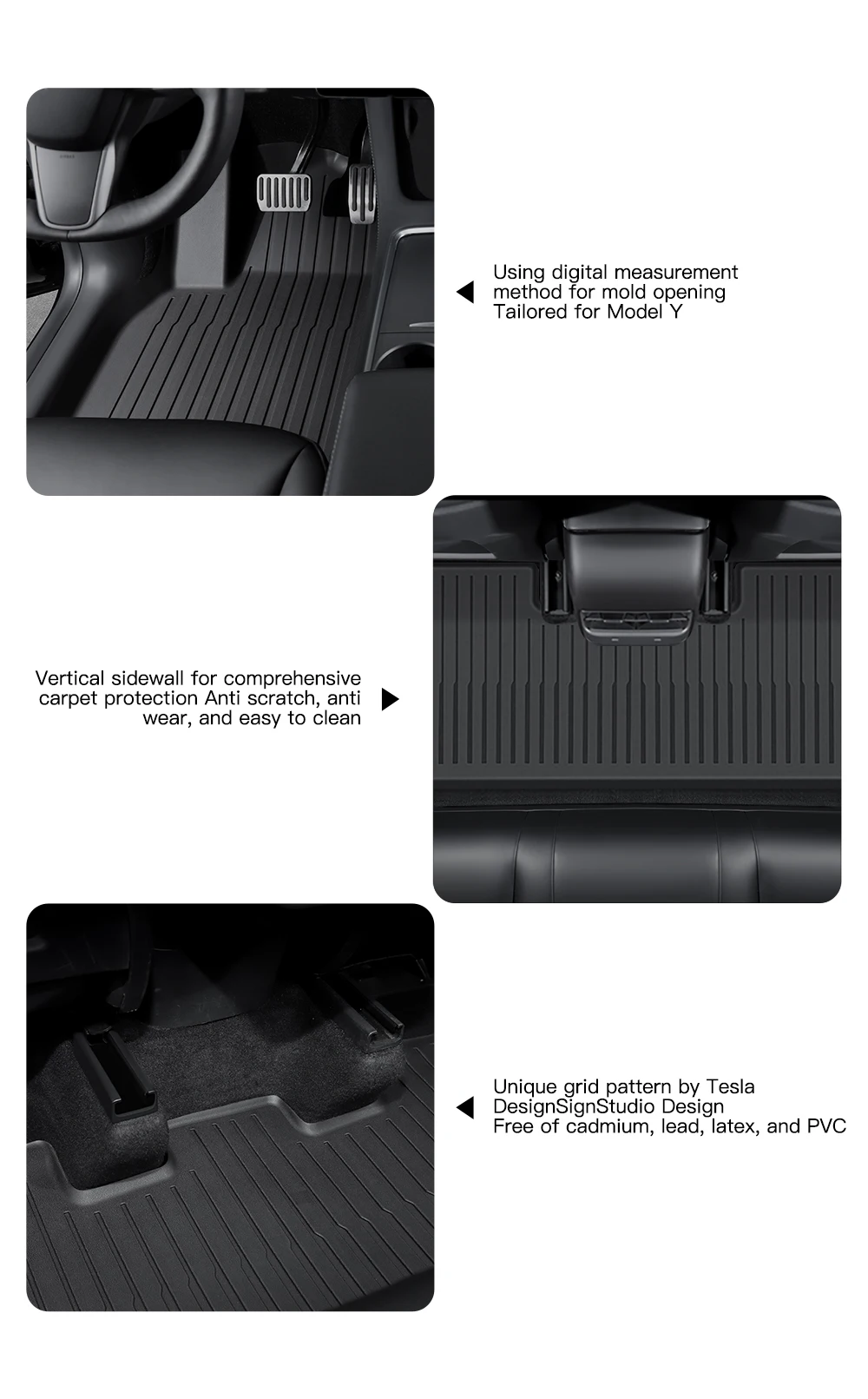 TPE waterproof Anti-Slip Set Floor Liner Mat