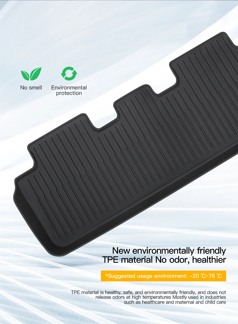 TPE waterproof Anti-Slip Set Floor Liner Mat