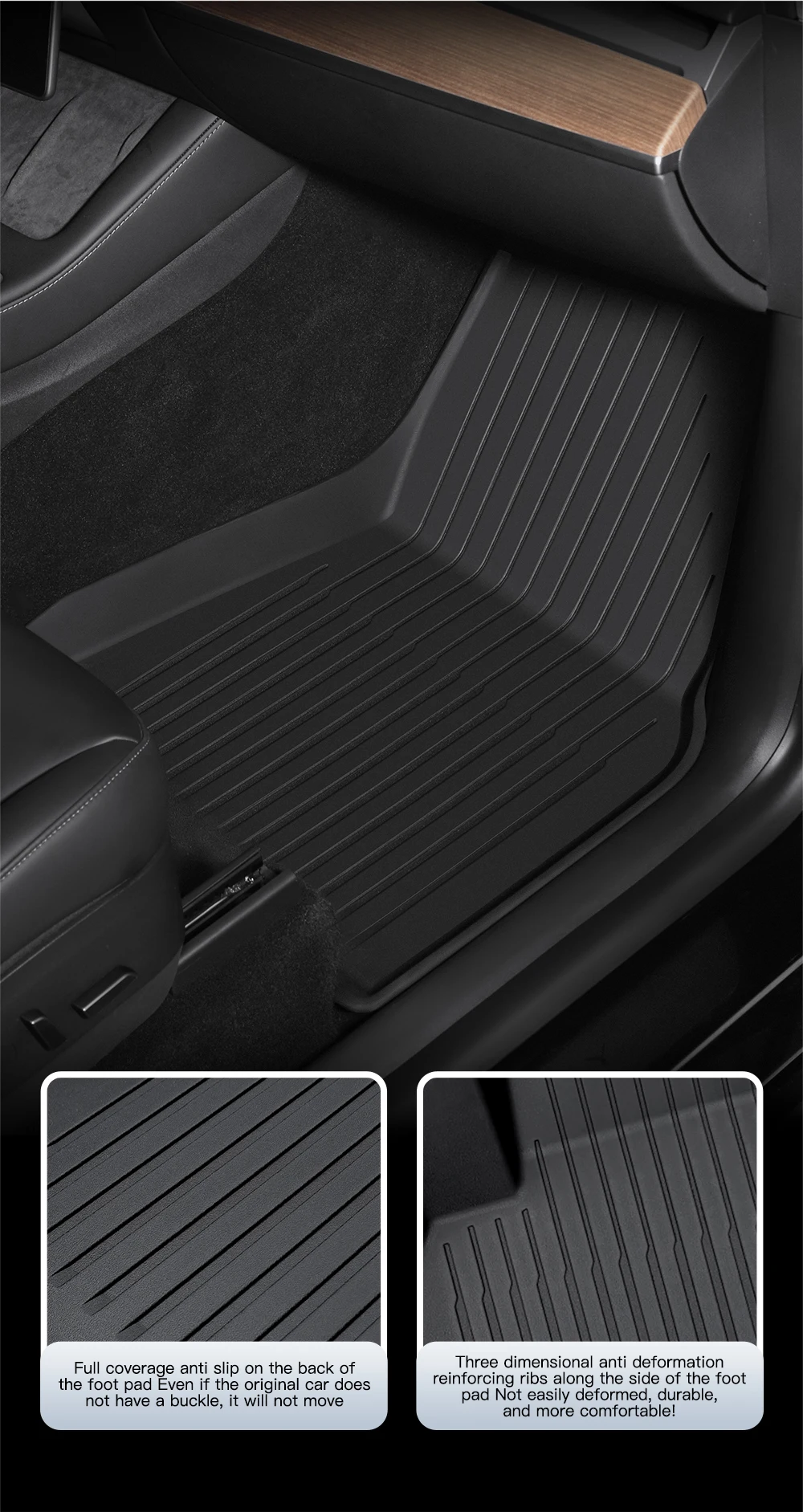 TPE waterproof Anti-Slip Set Floor Liner Mat