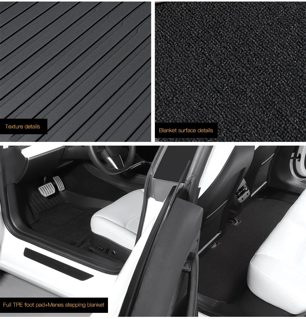 TPE waterproof Anti-Slip Set Floor Liner Mat