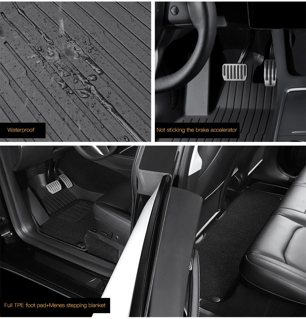 TPE waterproof Anti-Slip Set Floor Liner Mat