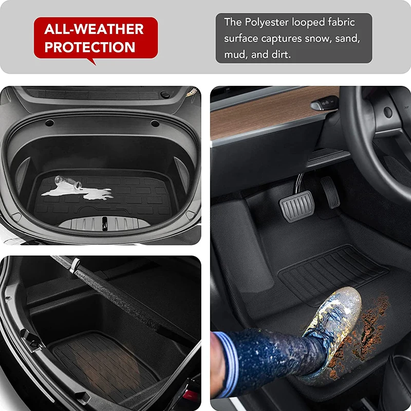 Tesla Model Y 3 New Highland Floor Mat Trunk Luggage Mat Tesla Model Y 3 New Highland Floor Mat Trunk Luggage Mat