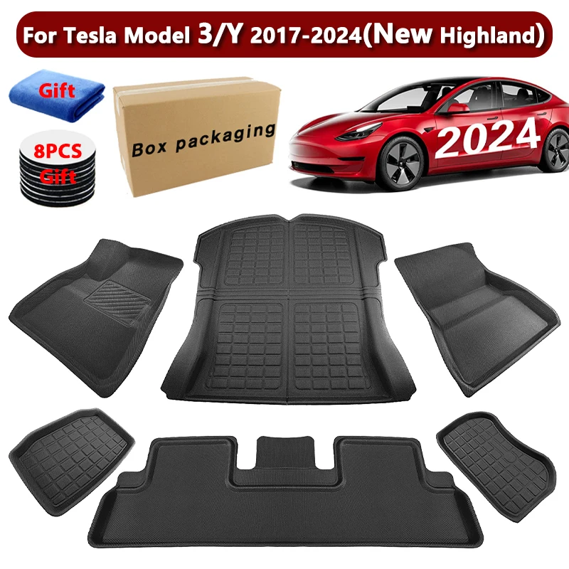 Tesla Model Y 3 New Highland Floor Mat Trunk Luggage Mat