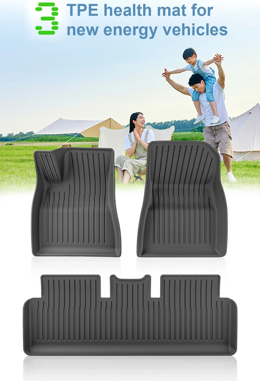 All Weather Front Rear Cargo Liner Mat